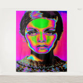 Pop Art Fashion Tapestry Wandteppich (Vorderseite)