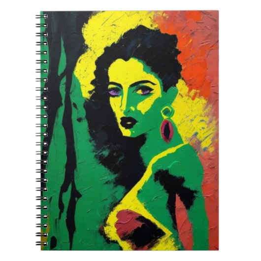 Pop Art Female Notizblock (Vorderseite)