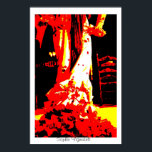 Pop Art Flamenco Tänzer Print Poster<br><div class="desc">Pop-Kunstfotografie. Flamenco-Tänzerin von Sophie Vigneault</div>