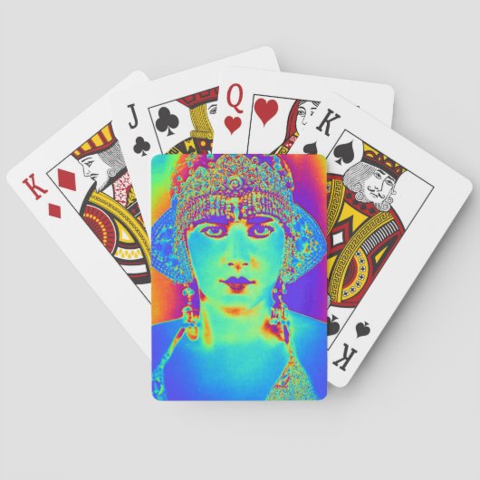 Pop Art Flapper Spielkarten (Rückseite)