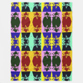 Pop Art Fleecedecke (Vorderseite)