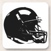 Pop Art Football Helm Hard Plastic Untersetzer (Vorderseite)