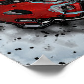 Pop Art Football Helm Poster (Ecke)