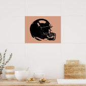 Pop Art Football Helm Poster (Küche)