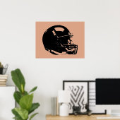 Pop Art Football Helm Poster (Heimbüro)