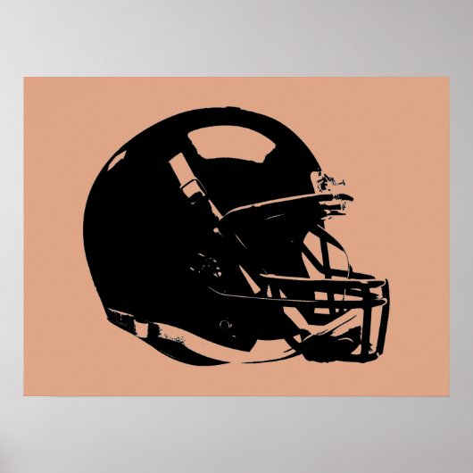 Pop Art Football Helm Poster (Vorne)