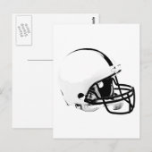 Pop Art Football Helm Postkarte (Vorne/Hinten)