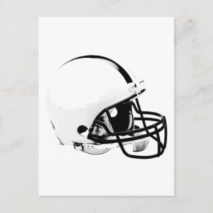 Pop Art Football Helm Postkarte