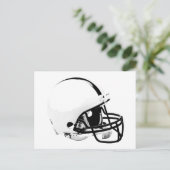 Pop Art Football Helm Postkarte (Stehend Vorderseite)
