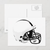 Pop Art Football Helm Postkarte (Vorne/Hinten)