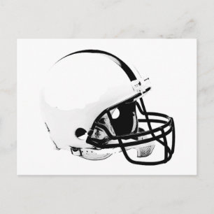 Pop Art Football Helm Postkarte