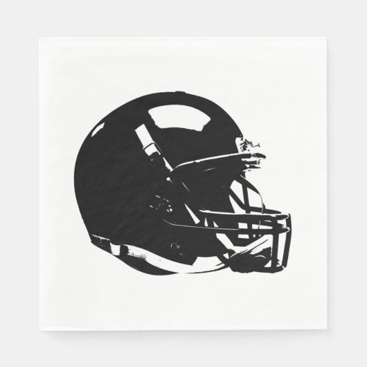 Pop Art Football Helm Serviette (Vorderseite)