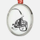 Pop Art Football Helm Silbernes Ornament (Links)