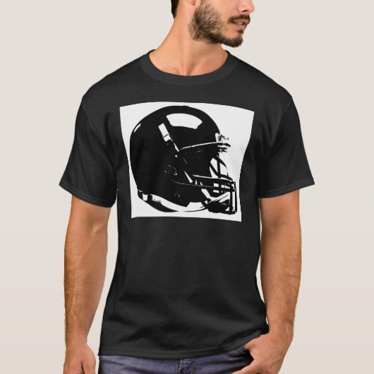 Pop Art Football Helm T-Shirt (Vorderseite)