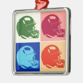 Pop Art Football Helmet Keramik Ornament (Links)