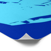 Pop Art Football Helmet Poster (Ecke)