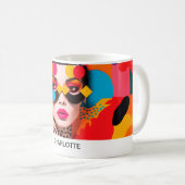 Pop Art Foto Collage Kaffeetasse (VorderseiteRechts)