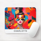 Pop Art Foto Collage Mousepad (Mit Mouse)