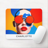 Pop Art Foto Collage Mousepad (Mit Mouse)
