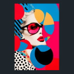 Pop Art Foto Collage Poster<br><div class="desc">Pop Art Foto Collage Poster "Das Leben ist wie ein Gemälde - je lebhafter die Farben sind, desto heller wird es." Für Pop- und Farbliebhaber!</div>