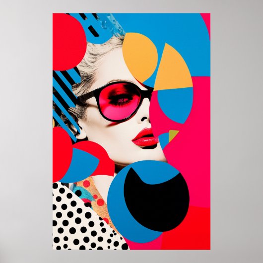 Pop Art Foto Collage Poster (Vorne)