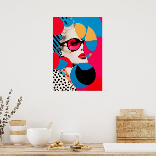 Pop Art Foto Collage Poster (Küche)