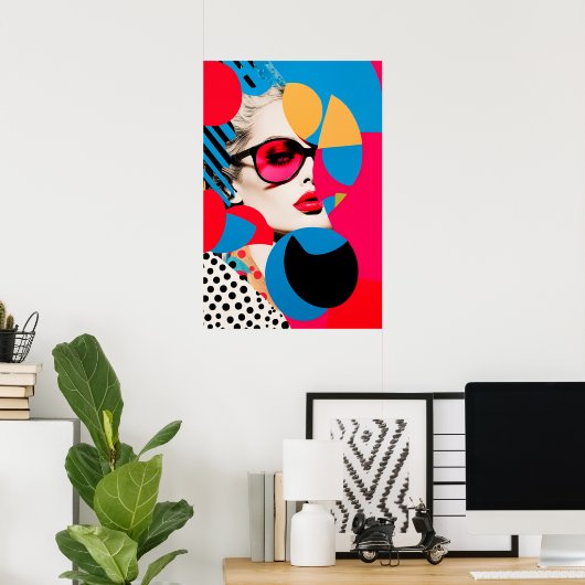 Pop Art Foto Collage Poster (Heimbüro)