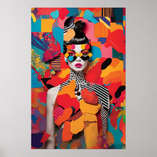 Pop Art Foto Collage Poster