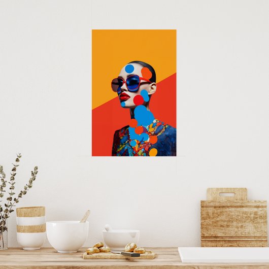 Pop Art Foto Collage Poster (Küche)