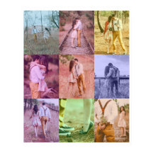 Pop Art Foto Collage Poster Retro Foto Blocks