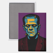 Pop Art Frankenstein Magnet (Vorderseite/Rückseite)