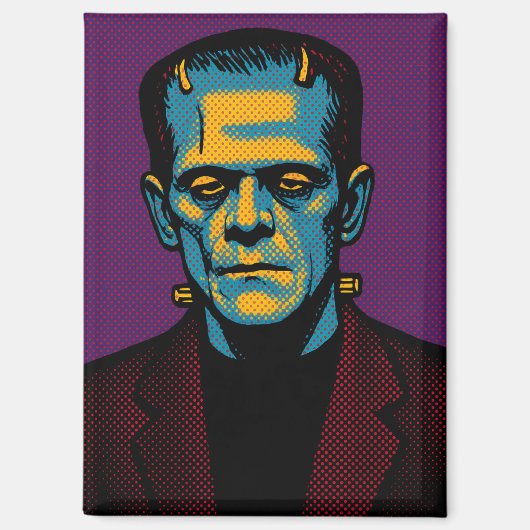 Pop Art Frankenstein Magnet (Vorderseite)