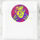 Pop Art Frankenstein Runder Aufkleber (Tasche)