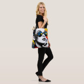Pop-Art-Frau mit Sonnenbrille Tasche (Am Model)