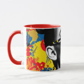 Pop-Art-Frau mit Sonnenbrille Tasse (Links)