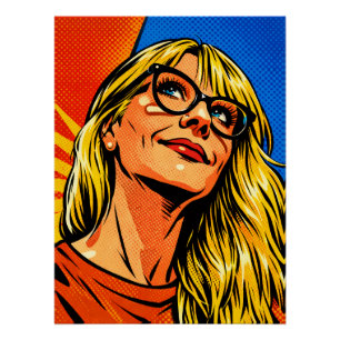 POP-ART-FRAU POSTER