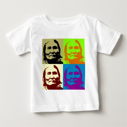 Pop Art Freedom Fighter Geronimo Baby T-shirt (Vorderseite)