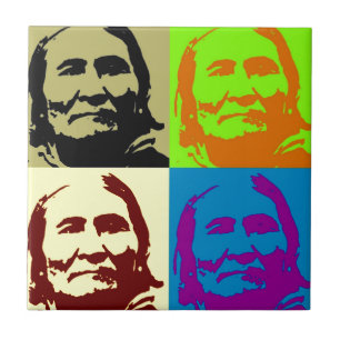 Pop Art Freedom Fighter Geronimo Fliese