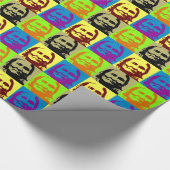 Pop Art Freedom Fighter Geronimo Geschenkpapier (Ecke)