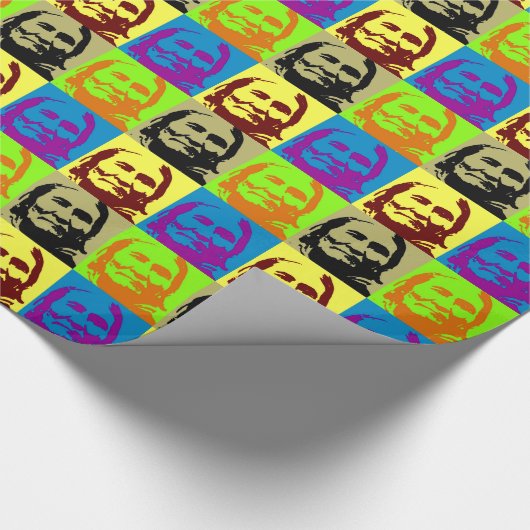 Pop Art Freedom Fighter Geronimo Geschenkpapier (Ecke)