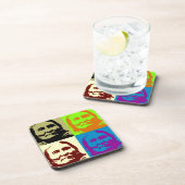 Pop Art Freedom Fighter Geronimo Getränkeuntersetzer (Rechte Seite)