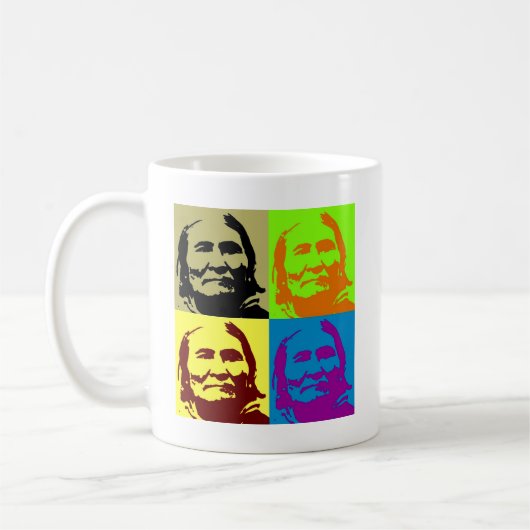 Pop Art Freedom Fighter Geronimo Kaffeetasse (Links)