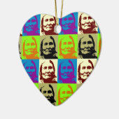 Pop Art Freedom Fighter Geronimo Keramik Ornament (Links)