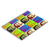 Pop Art Freedom Fighter Geronimo Notizblock (Linke Seite)