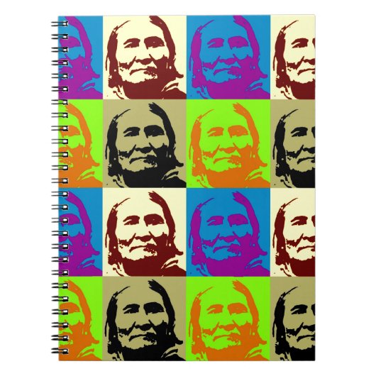 Pop Art Freedom Fighter Geronimo Notizblock (Vorderseite)