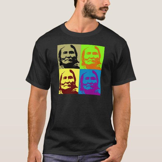 Pop Art Freedom Fighter Geronimo T-Shirt (Vorderseite)