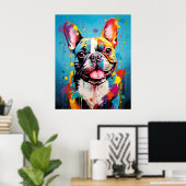 Pop Art Frenchie Poster (Heimbüro)