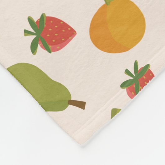 Pop Art Frucht Party Blanket Fleecedecke (Ecke)