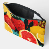 Pop Art Fruit Collage Illustration Zubehörtasche (Offen)