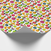 Pop Art Fruit Fiesta Geschenk Wrap Geschenkpapier (Ecke)